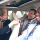 Passengers in a '97 Chrysler LeBaron wear neckbelts, which were recalled Monday for causing explosive decapitations, launching victims' severed heads through windshields at upwards of 200 mph.